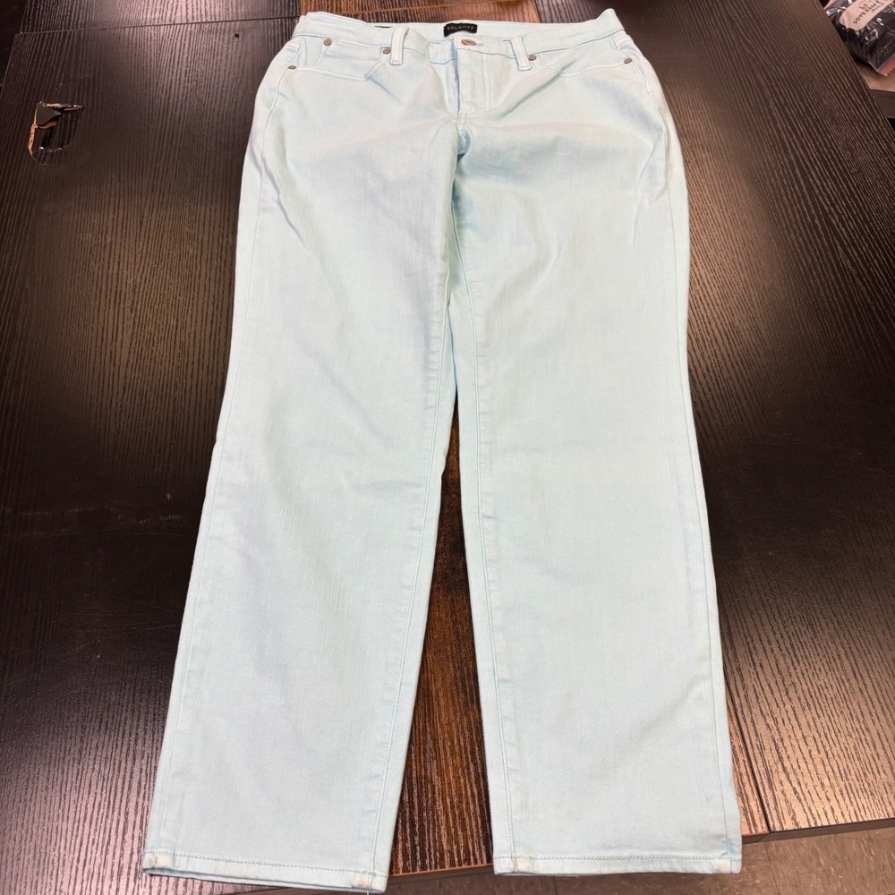Talbots Slim Ankle Jeans Curvy‎ Fit Light Blue Women Size 8 Denim Pants - Picture 2 of 6